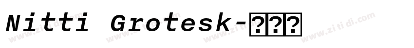 Nitti Grotesk字体转换